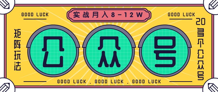 公众号矩阵实战1年多，20多个公众号，关注数70W左右，每个月收益大概在8-12W-圆梦资源网