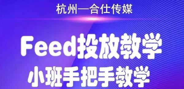 合仕传媒Feed投放教学，手把手教学，开车烧钱必须自己会-圆梦资源网