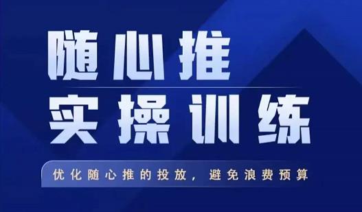 飞哥·随心推实操训练，优化随心推投放，避免浪费预算-圆梦资源网