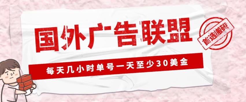 外面收费1980的最新国外LEAD广告联盟搬砖项目，单号一天至少30美金【详细玩法教程】-圆梦资源网