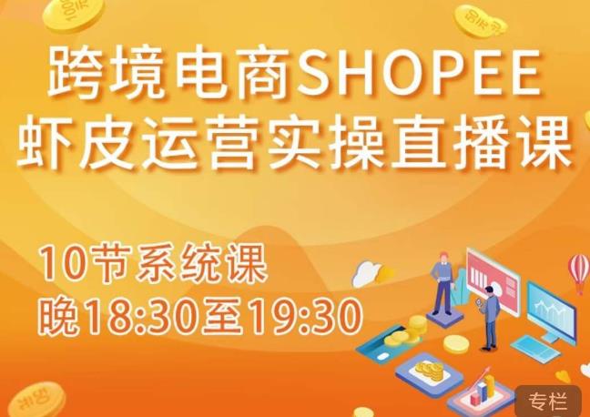 跨境电商Shopee虾皮运营实操直播课，从零开始学，入门到精通（10节系统课）-圆梦资源网