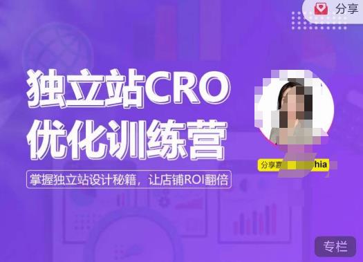 独立站CRO优化训练营，掌握独立站设计秘籍，打造高转化的独立站，让店铺ROI翻倍-圆梦资源网