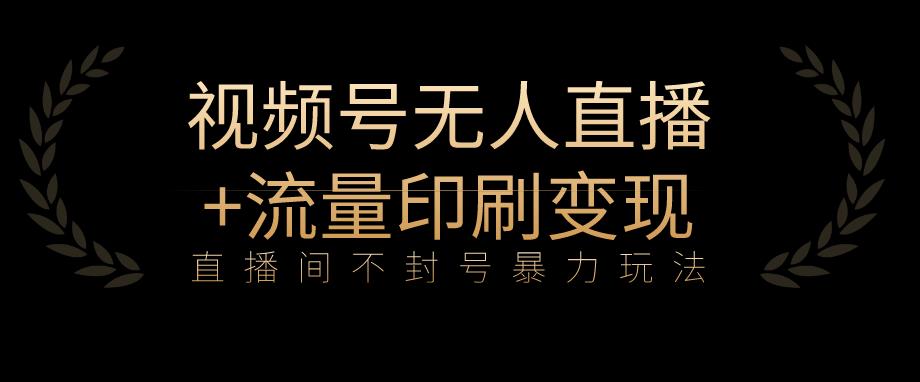 全网首发视频号不封号无人直播暴利玩法+流量印刷机变现，日入1000+【揭秘】-圆梦资源网