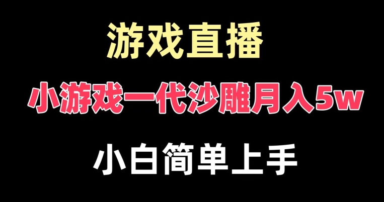 玩小游戏一代沙雕月入5w，爆裂变现，快速拿结果，高级保姆式教学【揭秘】-圆梦资源网