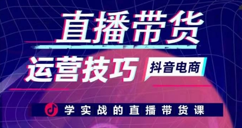 直播带货运营技巧，学实战的直播带货课-圆梦资源网