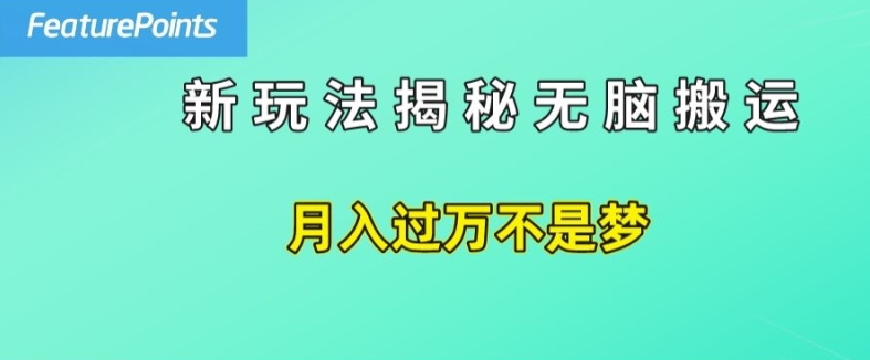 简单操作，每天50美元收入，搬运就是赚钱的秘诀【揭秘】-圆梦资源网