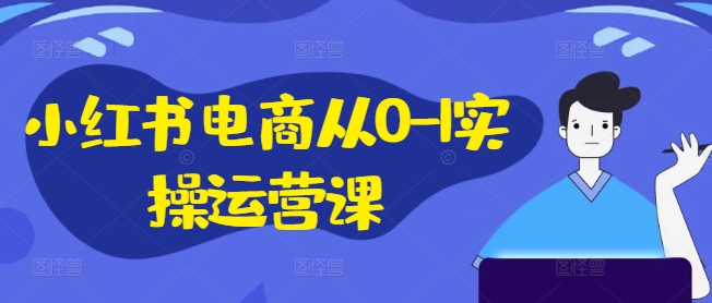 小红书电商从0-1实操运营课，小红书手机实操小红书/IP和私域课/小红书电商电脑实操板块等-圆梦资源网