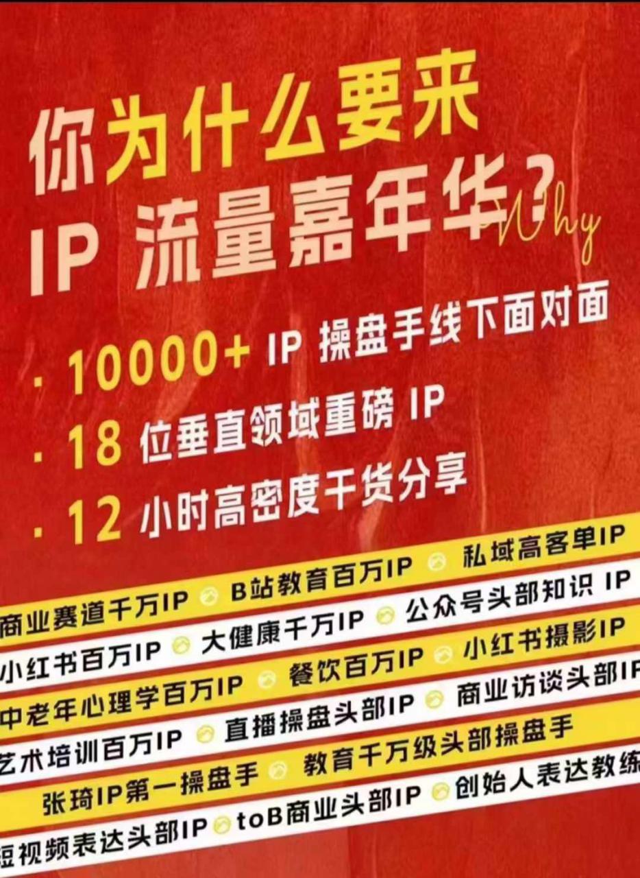 群响IP流量嘉年华，​现场视频+IP江湖2024典藏版PPT-圆梦资源网