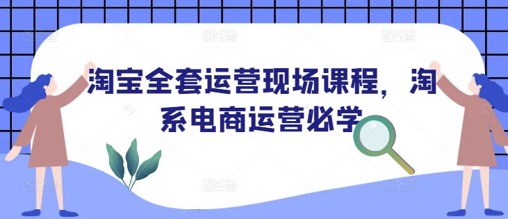 淘宝全套运营现场课程，淘系电商运营必学-圆梦资源网