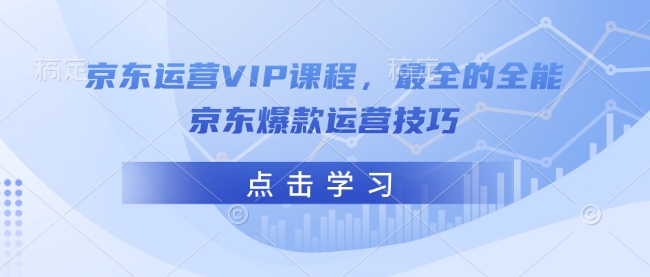 京东运营VIP课程，最全的全能京东爆款运营技巧-圆梦资源网